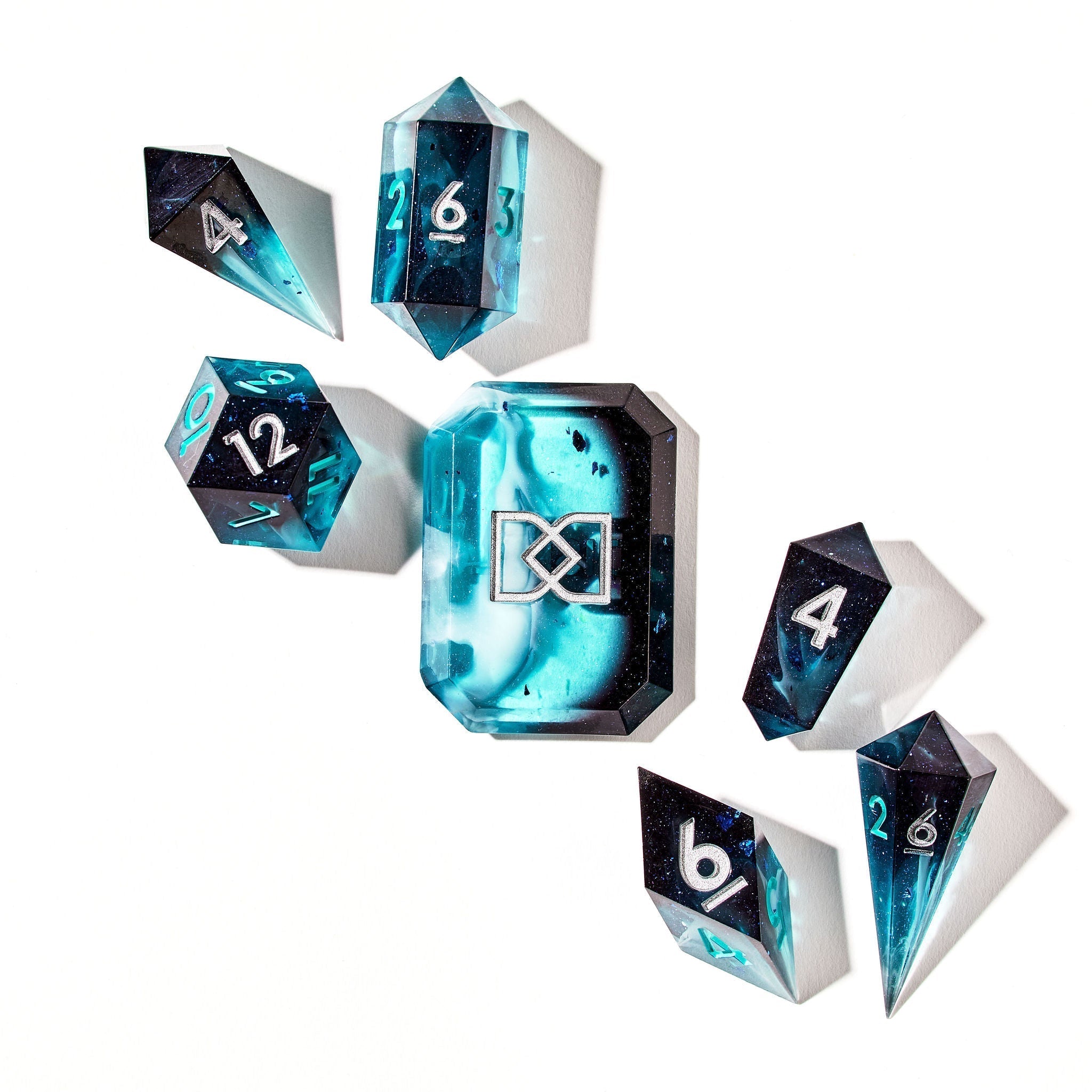 Sleepy Hollow 7-Piece Jewel-shaped Dice Set - Dispel Dice - Premium DnD Dice & Accessories
