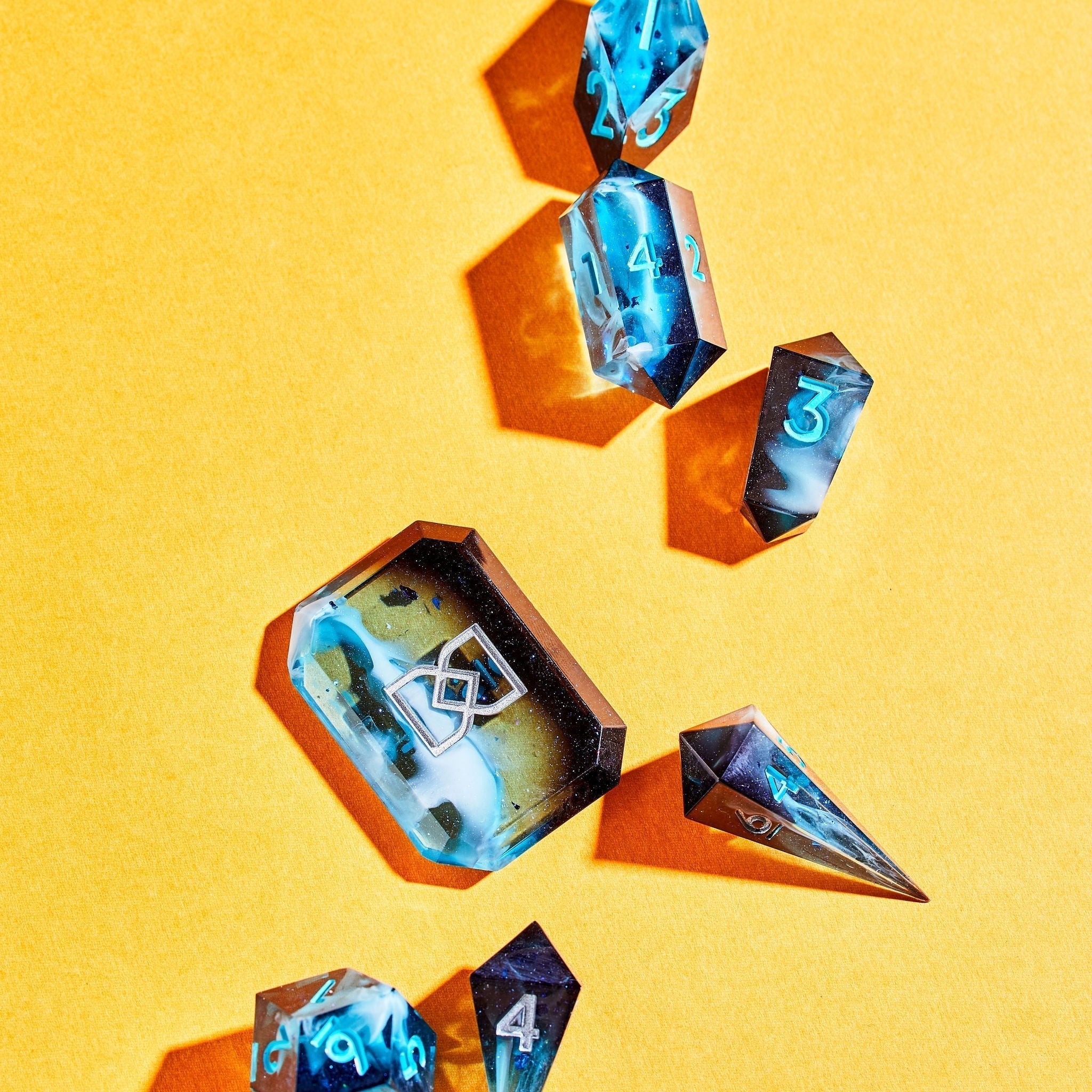 Sleepy Hollow 7-Piece Jewel-shaped Dice Set - Dispel Dice - Premium DnD Dice & Accessories