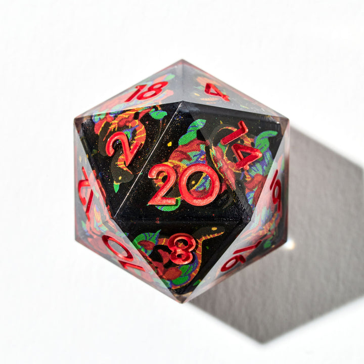 Snakes & Peony 7-Piece Iconic Dice Set