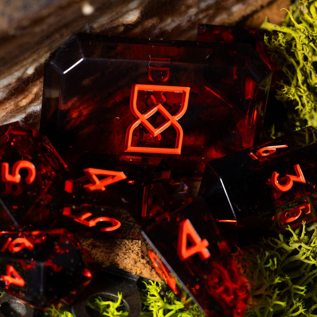 Devil You Know 7-Piece Jewel Shape Dice Set - Dispel Dice - Premium DnD Dice & Accessories # #