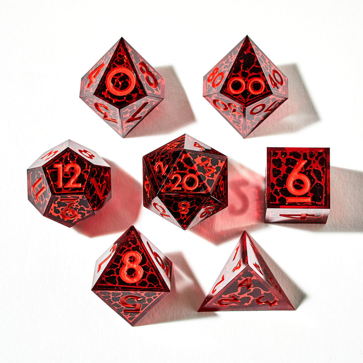 Solar Flare 7-Piece Iconic Dice Set