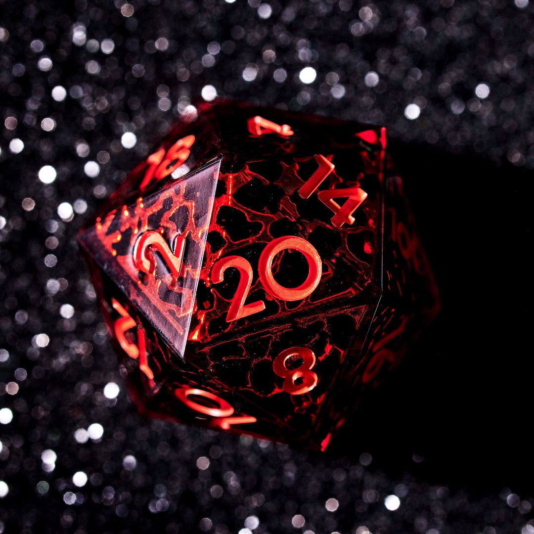 Solar Flare 7-Piece Iconic Dice Set