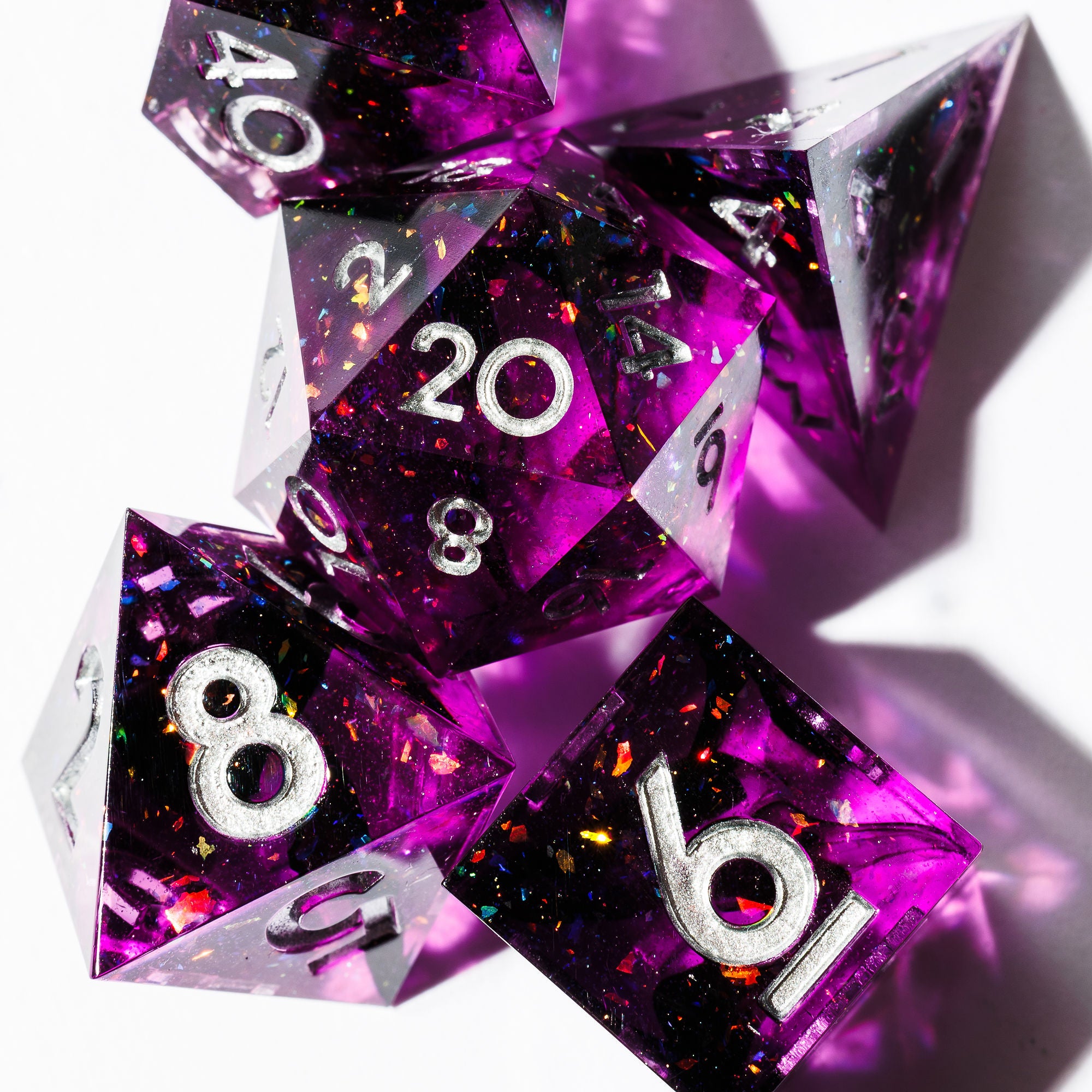 Dimension Door 7-Piece Standard Dice Set - Dispel Dice - Premium DnD Dice & Accessories # #