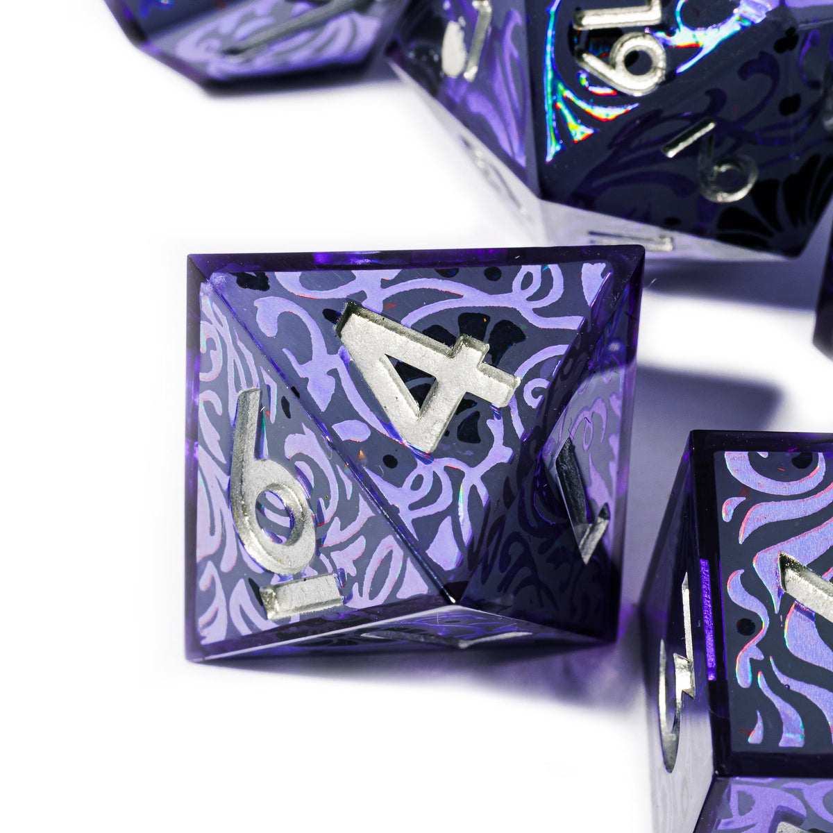 Twilight Portalis 7-Piece Glow In The Dark Iconic Dice Set - Dispel Dice - Premium DnD Dice & Accessories # #