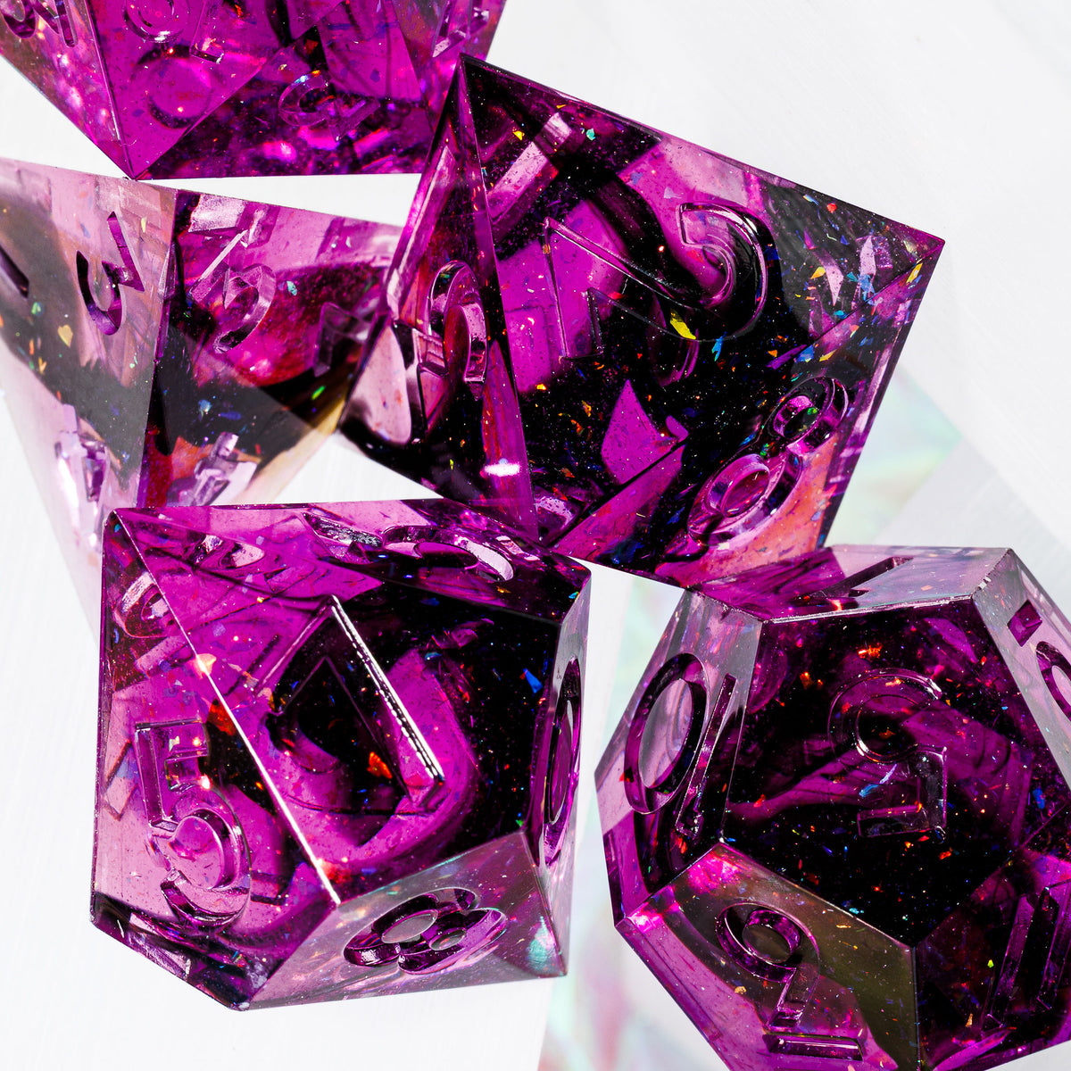 Dimension Door 7-Piece Standard Dice Set - Dispel Dice - Premium DnD Dice & Accessories # #