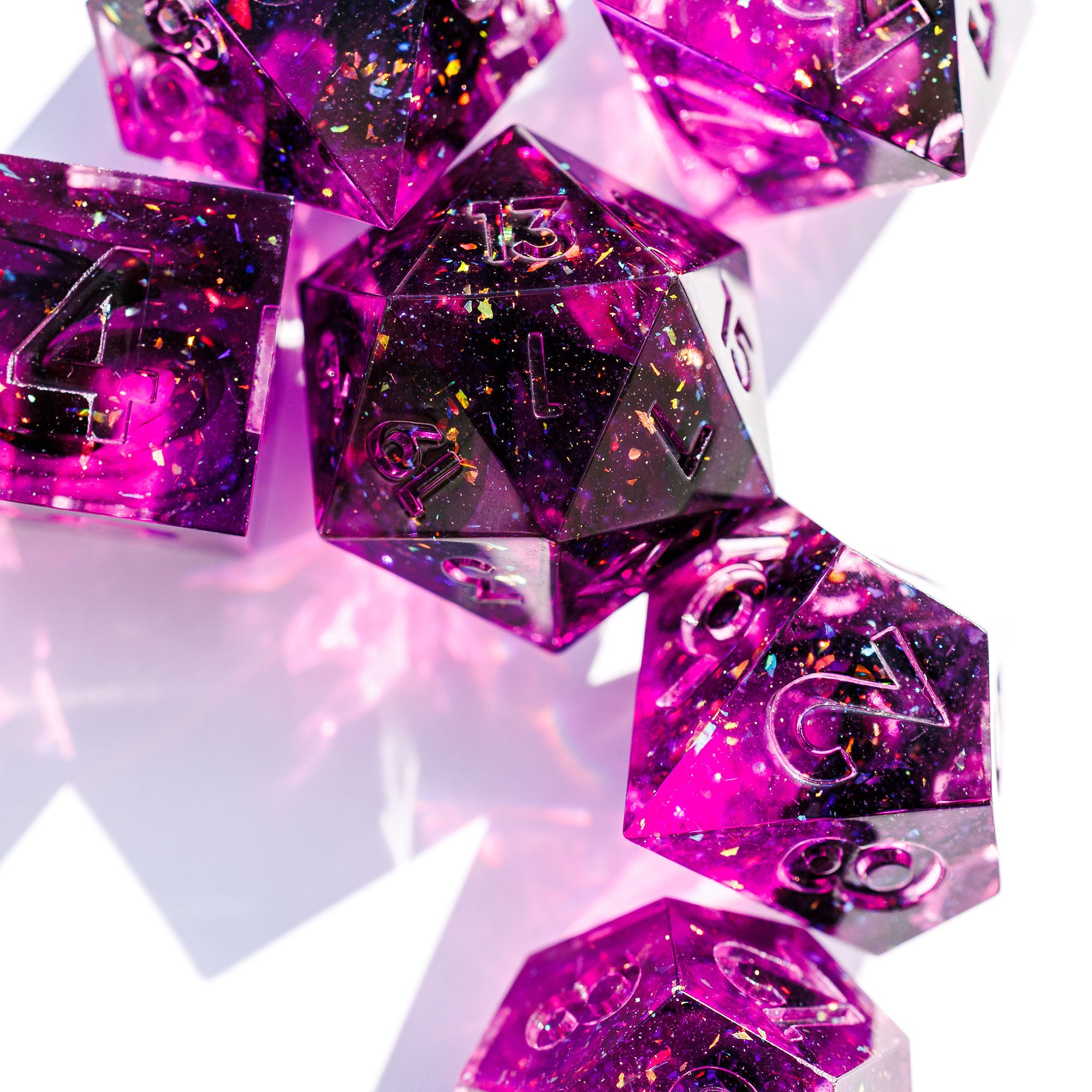 Dimension Door 7-Piece Standard Dice Set - Dispel Dice - Premium DnD Dice & Accessories # #