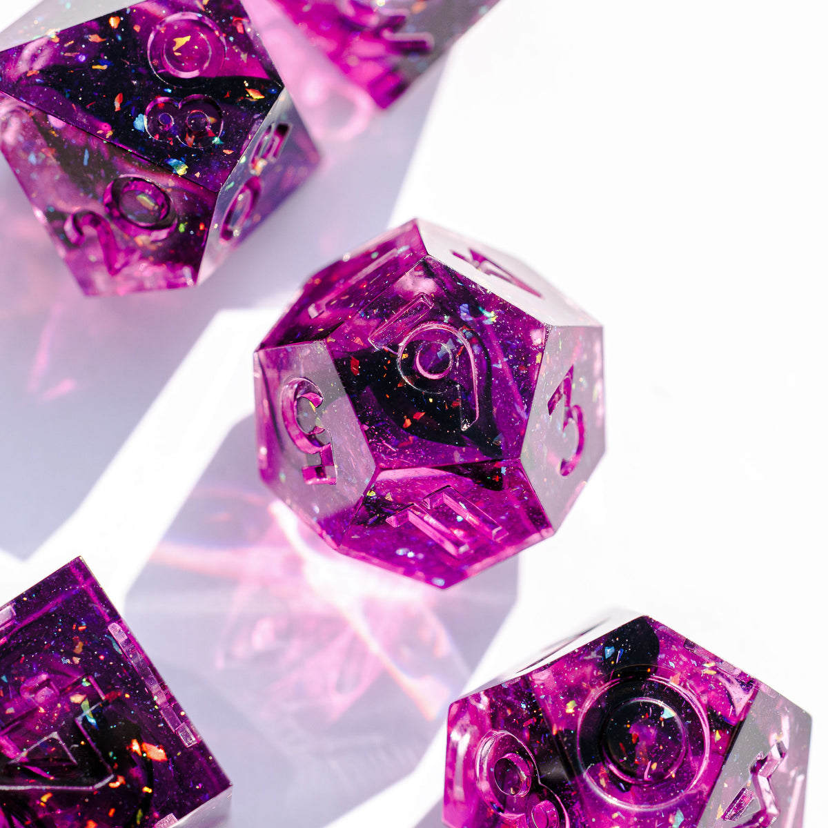 Dimension Door 7-Piece Standard Dice Set - Dispel Dice - Premium DnD Dice & Accessories # #