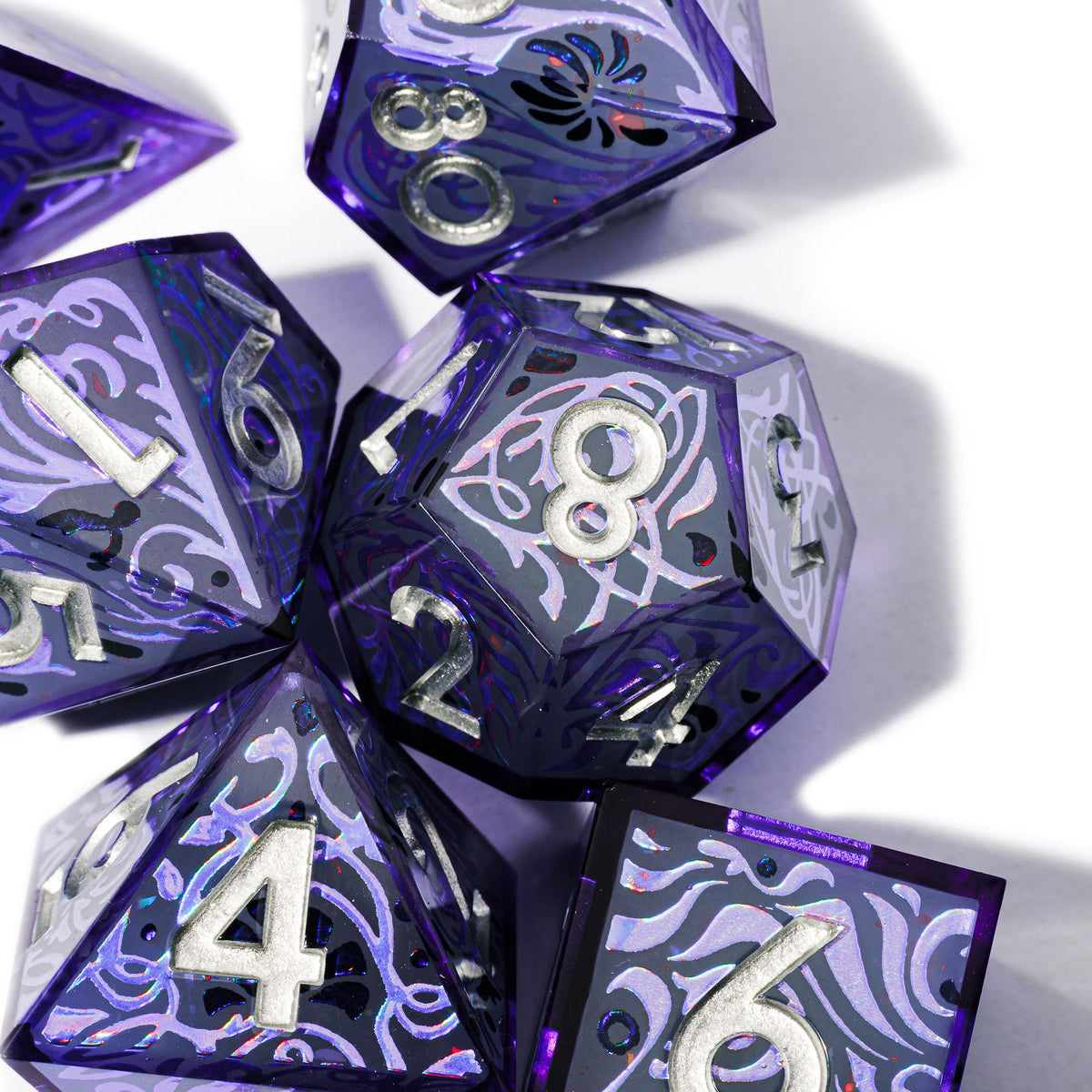 Twilight Portalis 7-Piece Glow In The Dark Iconic Dice Set - Dispel Dice - Premium DnD Dice & Accessories # #