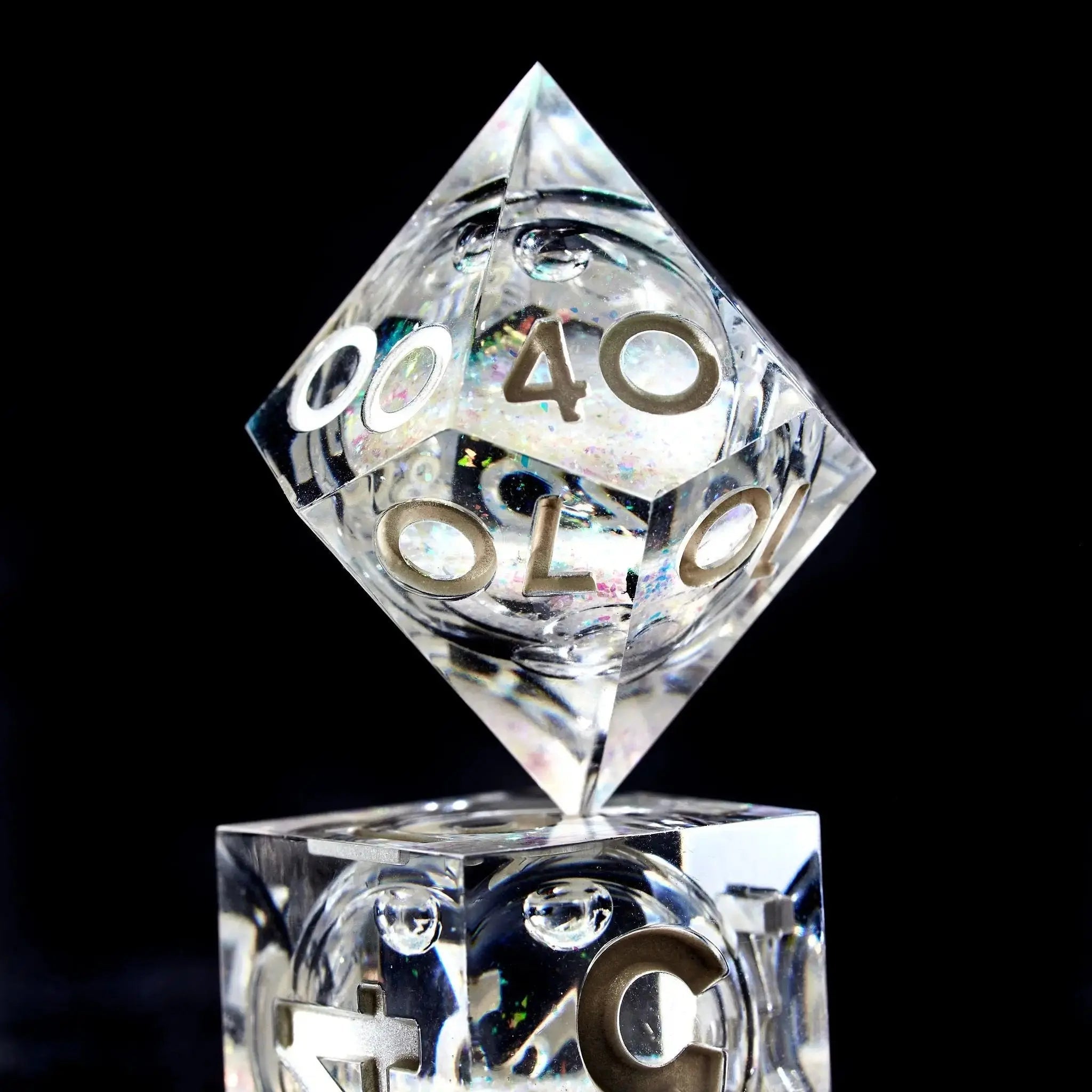 Spectral Shards 7-Piece Liquid Core Dice Set - Dispel Dice - Premium DnD Dice & Accessories