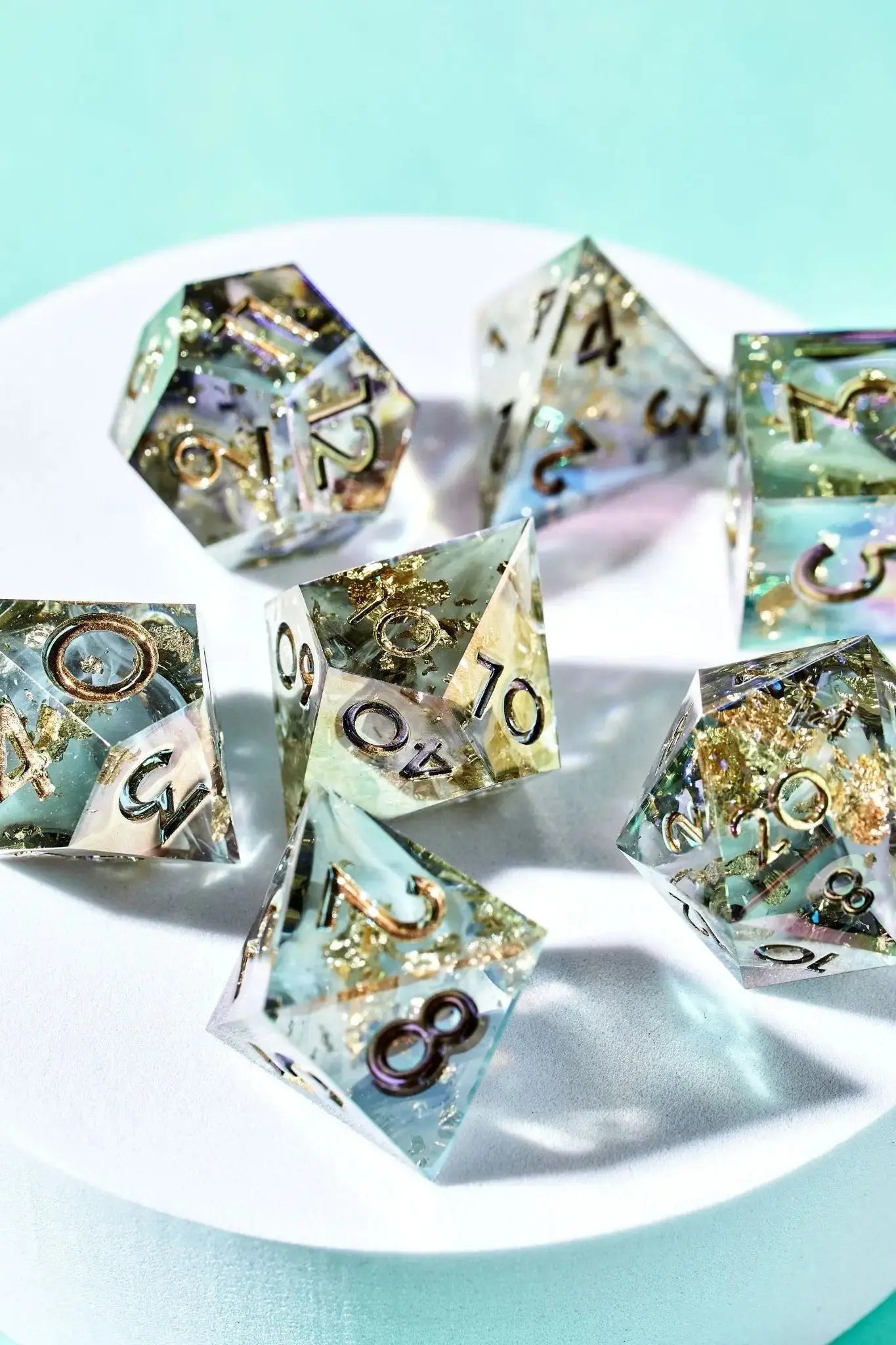 Stormcloud 7-Piece Polyhedral Dice Set - Dispel Dice - Premium DnD Dice & Accessories