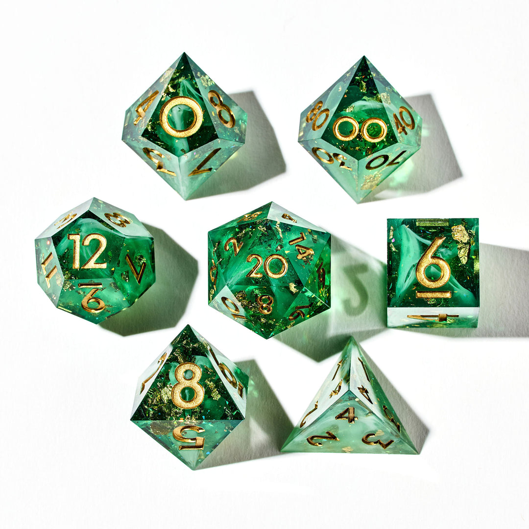 Summer's Blessing 7-Piece Polyhedral Dice Set