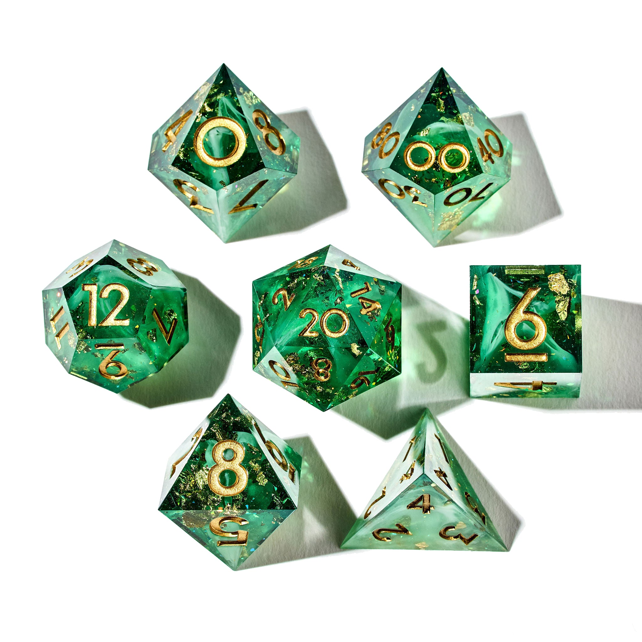 Summer's Blessing 7-Piece Polyhedral Dice Set