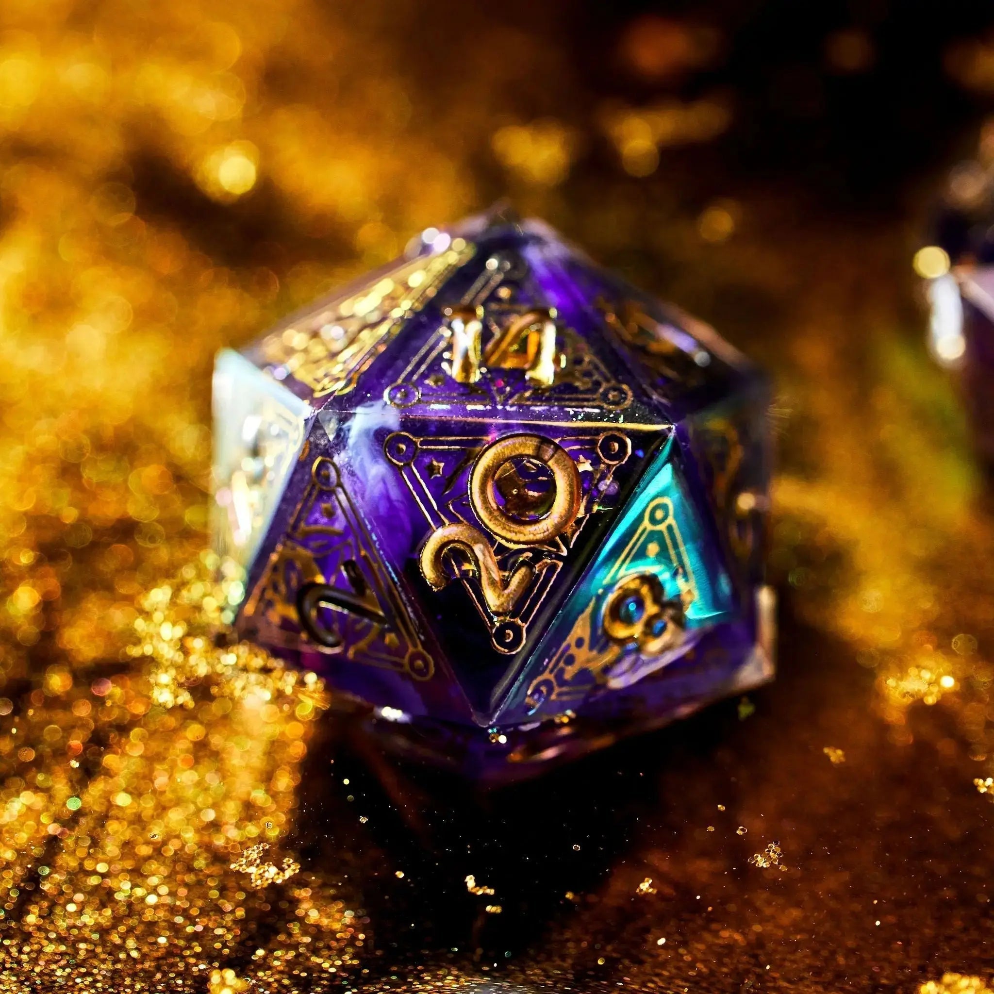 Summoner's Circle 7-Piece Iridescent Iconic Dice Set - Dispel Dice - Premium DnD Dice & Accessories