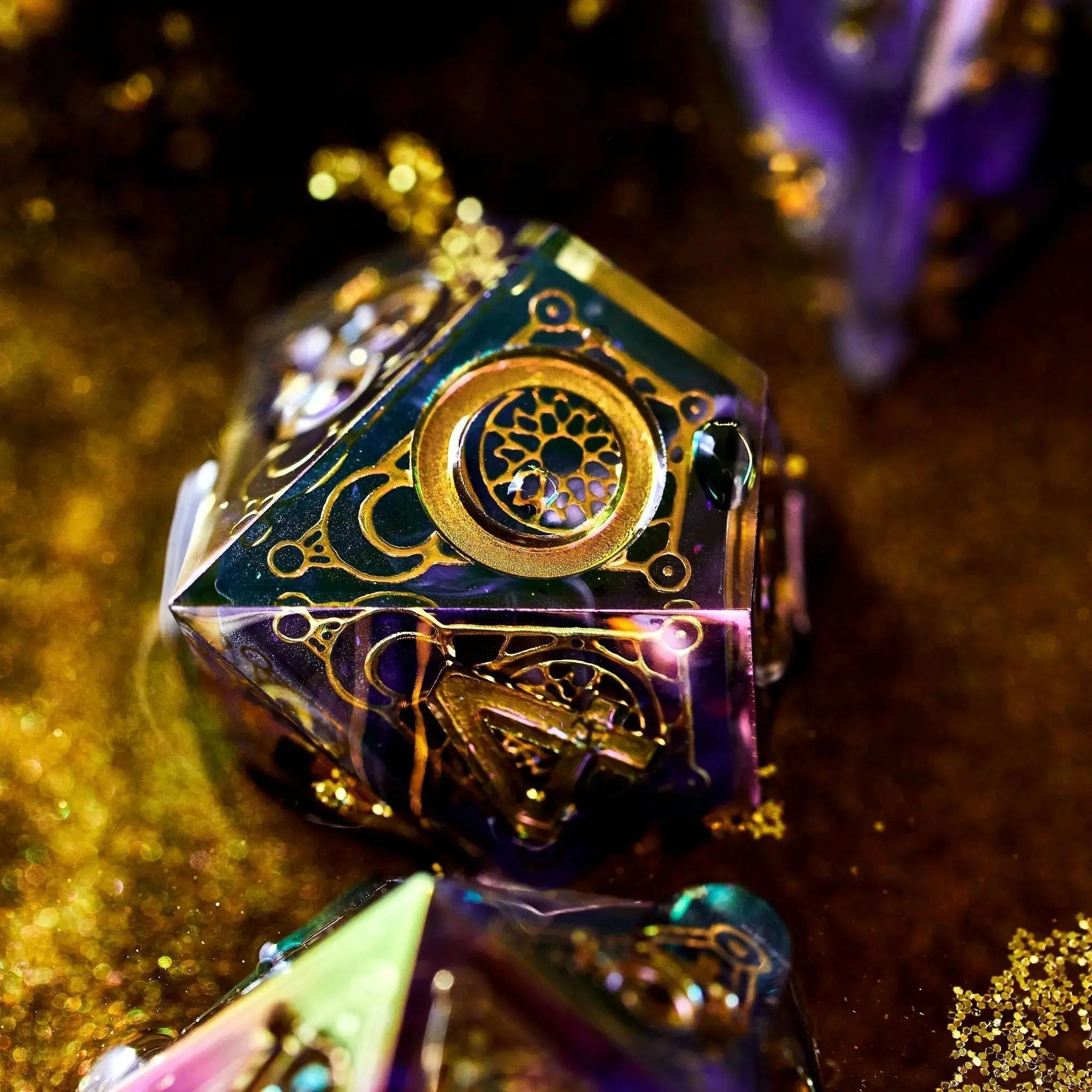Summoner's Circle 7-Piece Iridescent Iconic Dice Set - Dispel Dice - Premium DnD Dice & Accessories