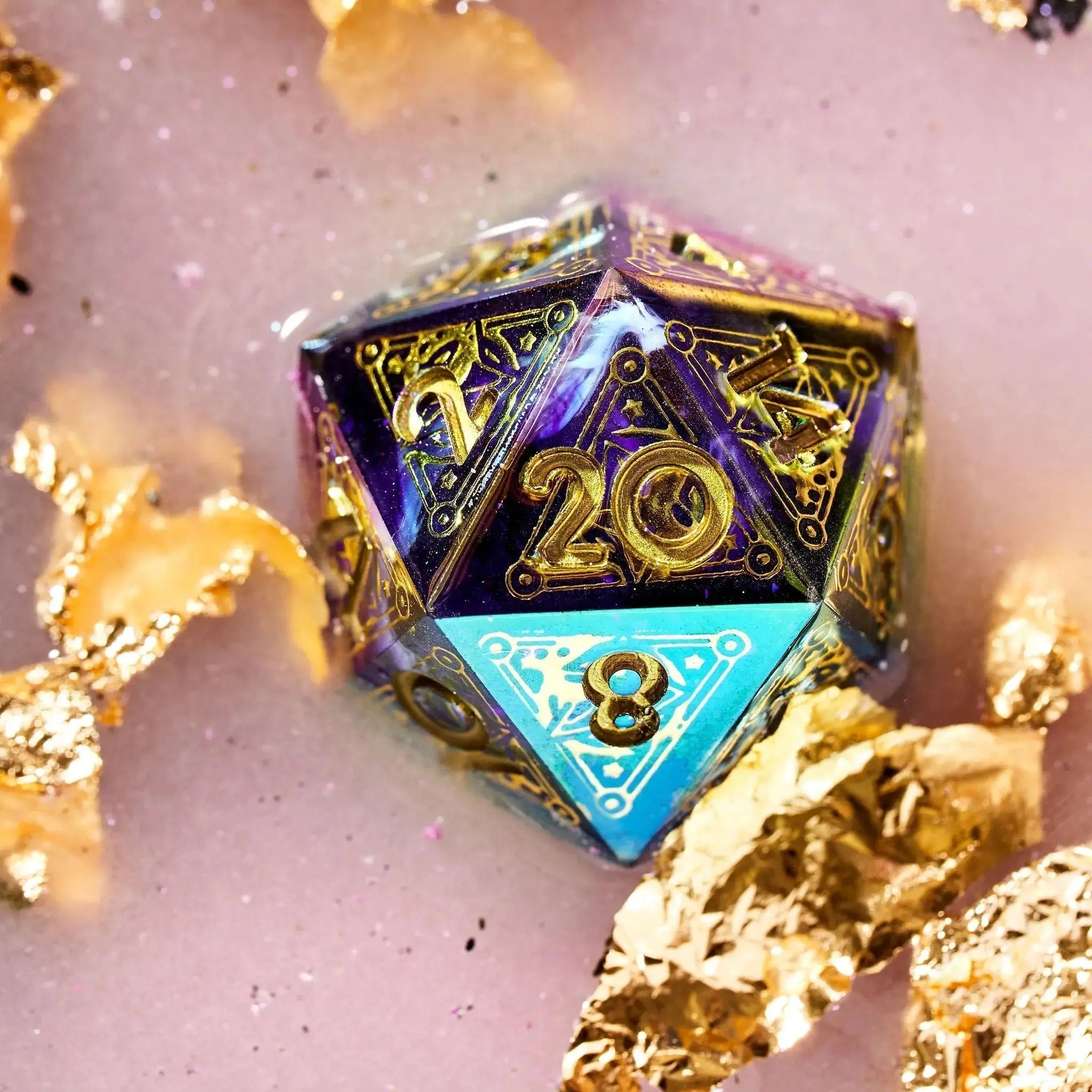 Summoner's Circle 7-Piece Iridescent Iconic Dice Set - Dispel Dice - Premium DnD Dice & Accessories