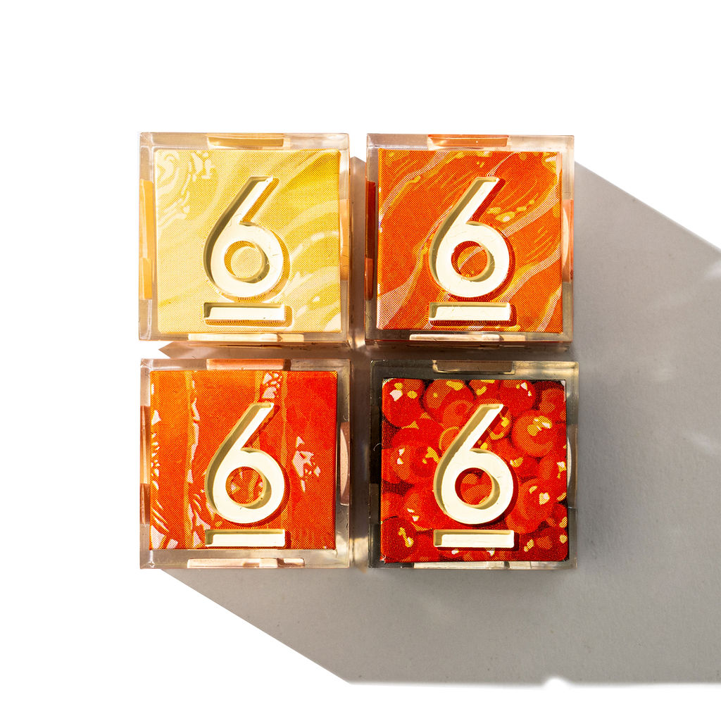 Sushi 4-Piece Iconic D6 Dice Set | Dispel Dice®