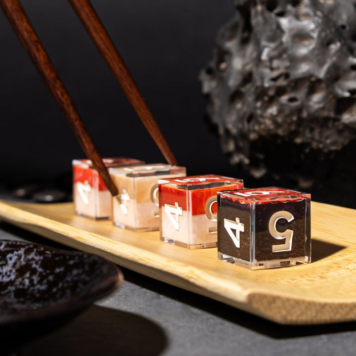 Sushi 4-Piece Iconic D6 Dice Set