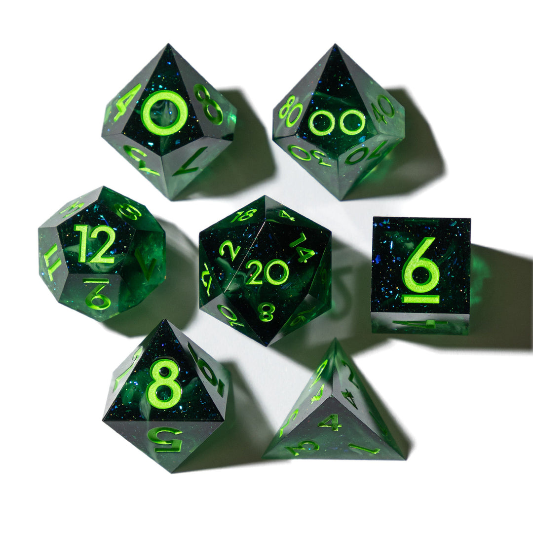 Swarm 7-Piece Polyhedral Dice Set