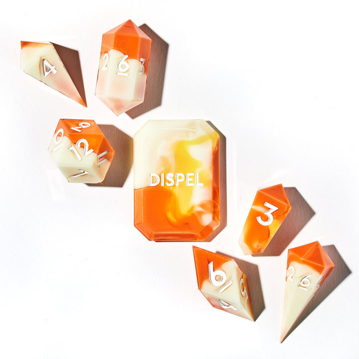 Sweet Summer 7-Piece Jewel Shape Dice Set