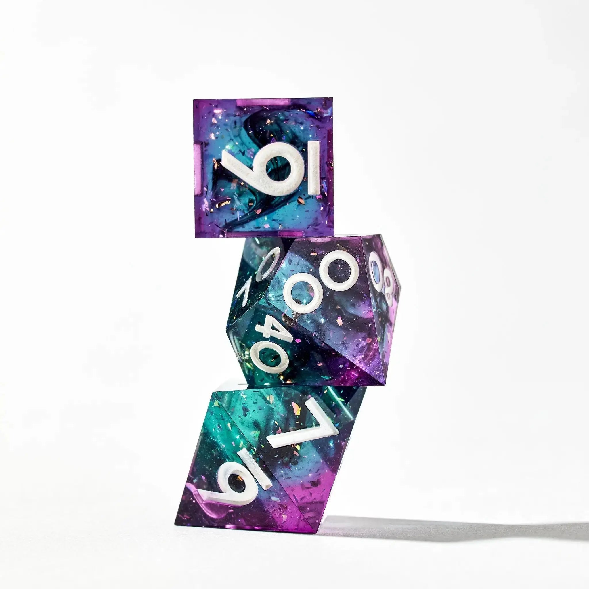 Synthetic Dreams 7-Piece Polyhedral Dice Set - Dispel Dice - Premium DnD Dice & Accessories