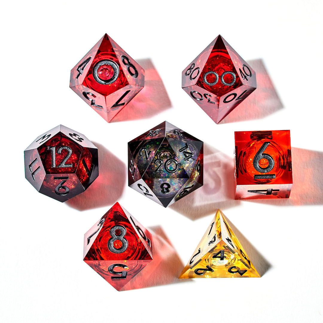 Total Eclipse 7-Piece Liquid Core Dice Set