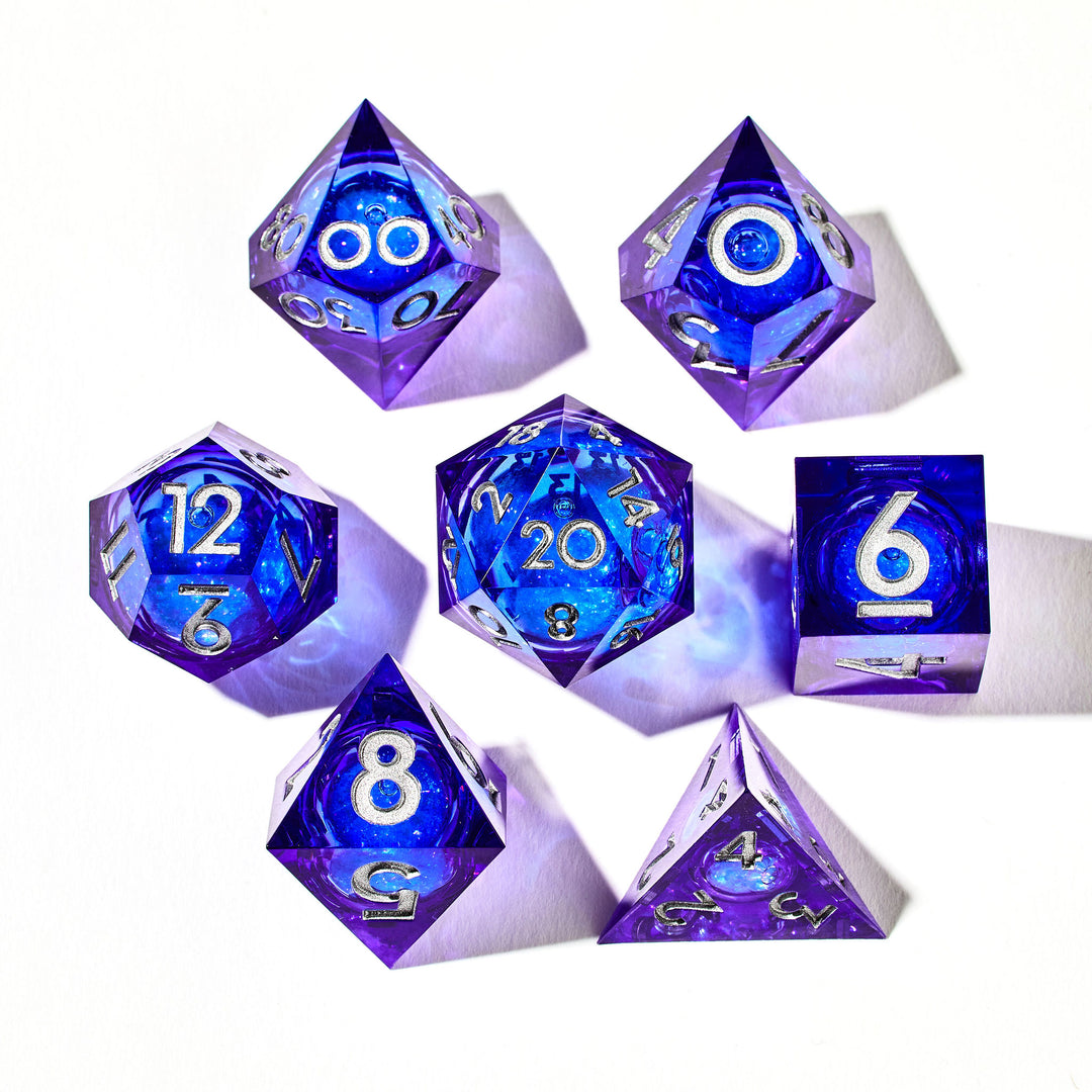 Trina's Lily 7-Piece Liquid Core Dice Set