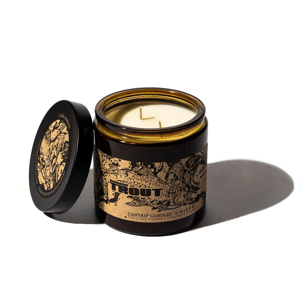 Dispel Dice x Cantrip Candles "Rainbow Trout" Soy Candle (12oz)