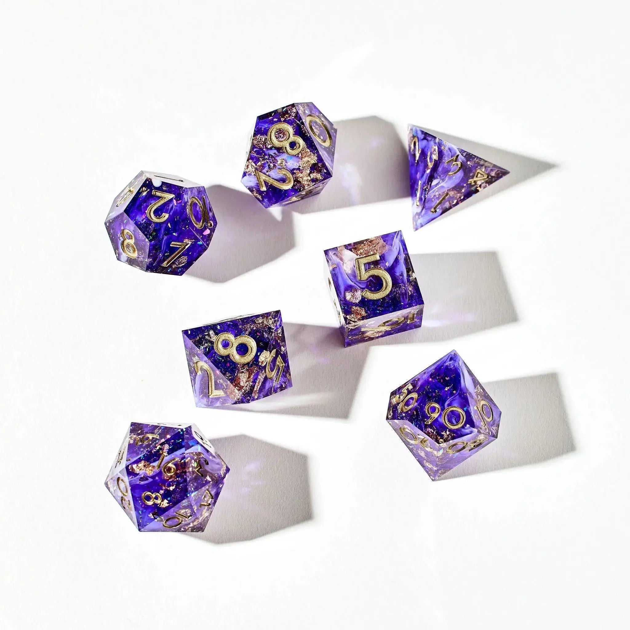 Unseelie Court 7-Piece Polyhedral Dice Set - Dispel Dice - Premium DnD Dice & Accessories