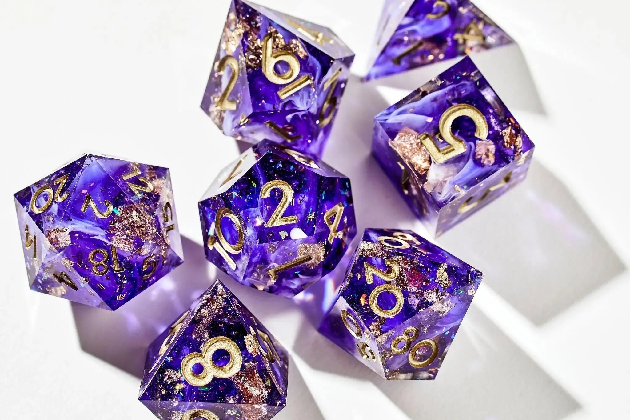 Unseelie Court 7-Piece Polyhedral Dice Set - Dispel Dice - Premium DnD Dice & Accessories