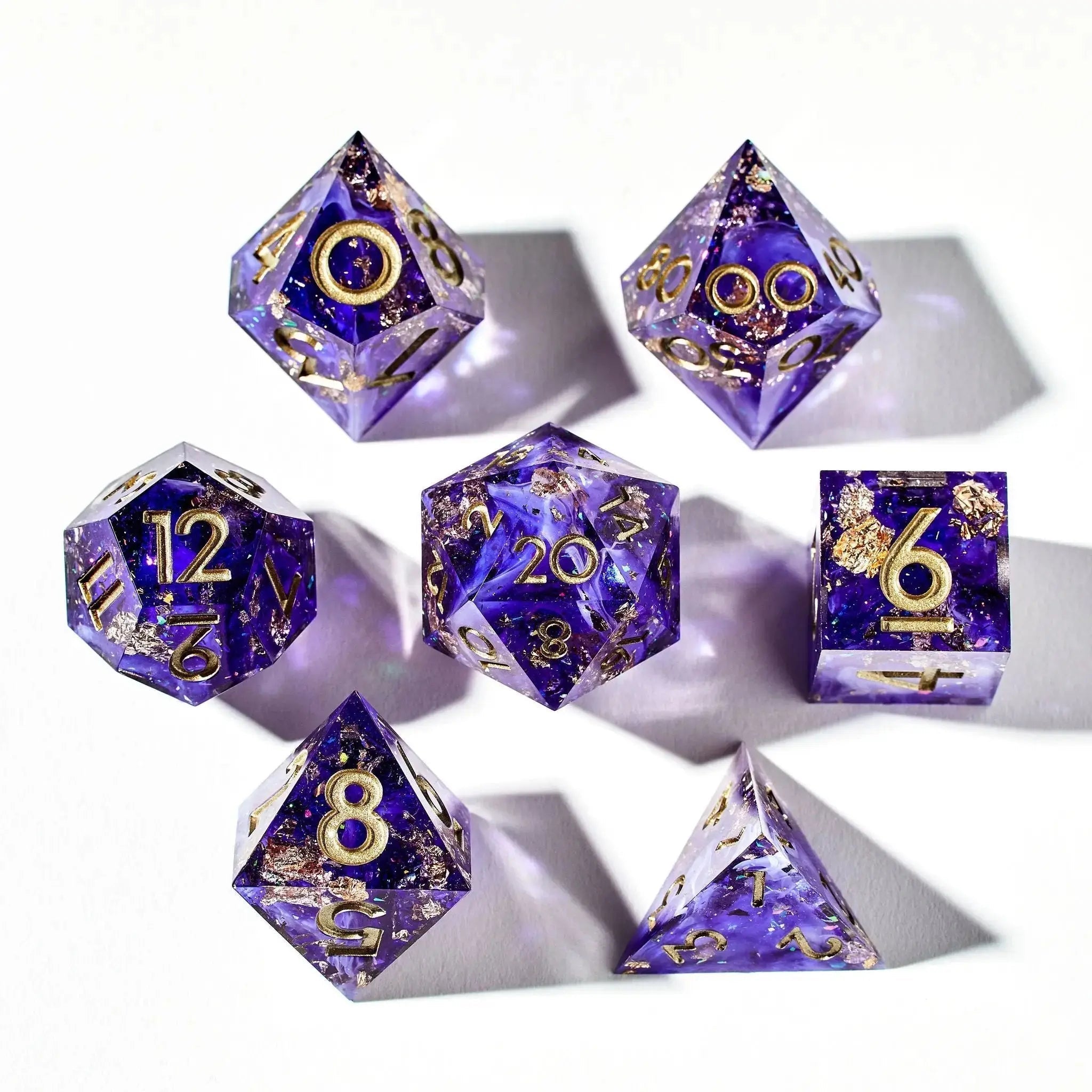 Unseelie Court 7-Piece Polyhedral Dice Set - Dispel Dice - Premium DnD Dice & Accessories