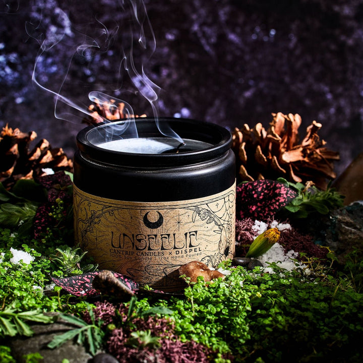 Dispel Dice x Cantrip Candles "Unseelie" Scented Soy Candle (12 oz.)