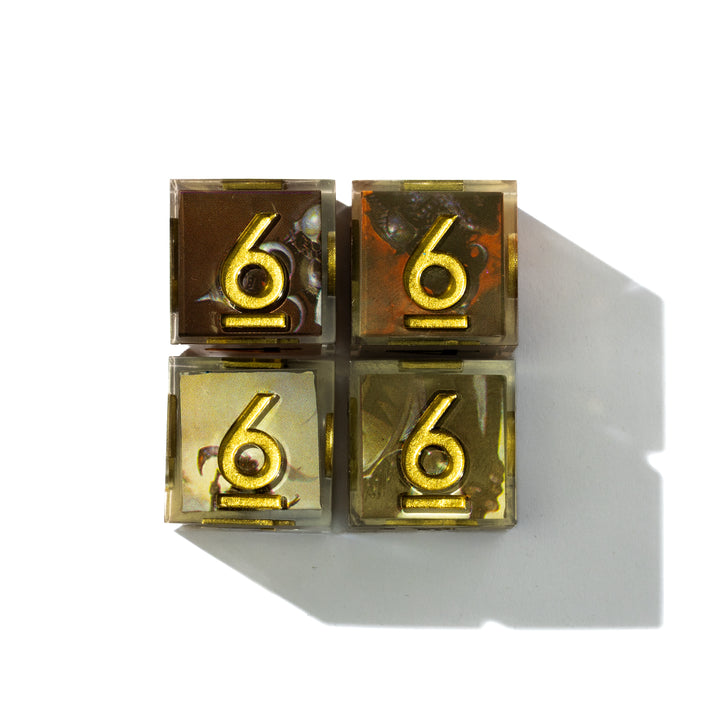 Frazetta x Dispel Death Dealer 4-Piece Iconic D6 Dice Set