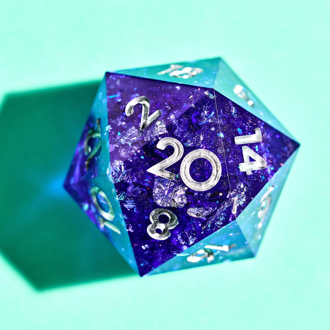 Winter's Curse 7-Piece Polyhedral Dice Set