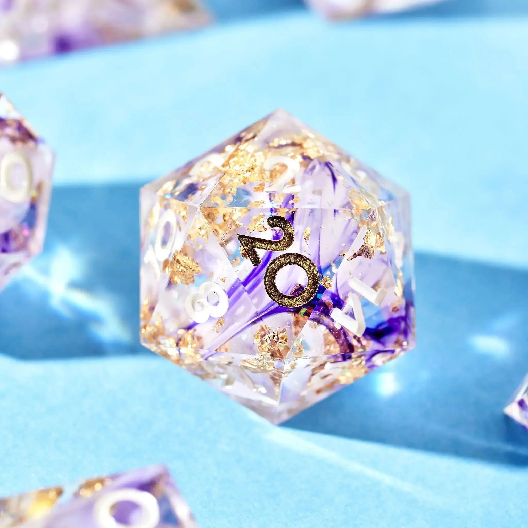 Wisteria Falls 7-Piece Polyhedral Dice Set - Dispel Dice - Premium DnD Dice & Accessories