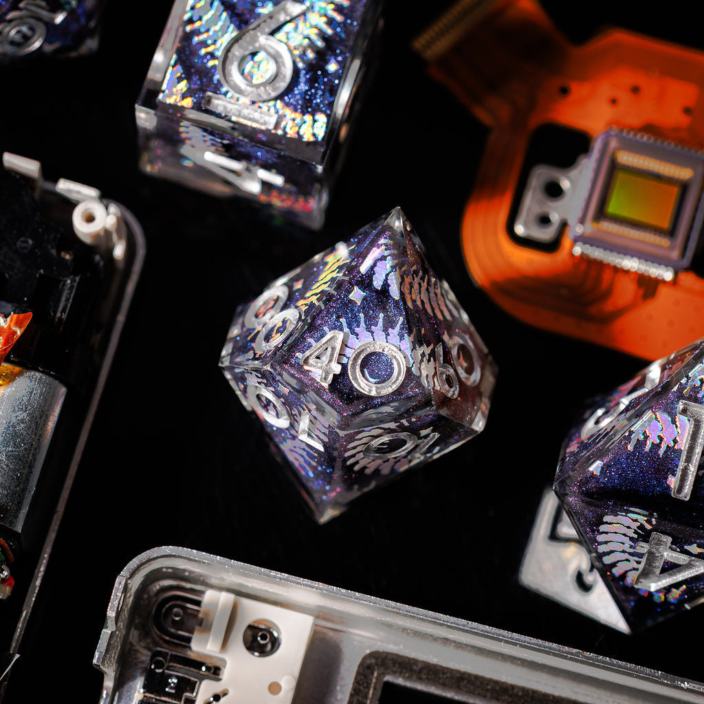 Savage 7-Piece Iconic Dice Set - Dispel Dice - Premium DnD Dice & Accessories # #