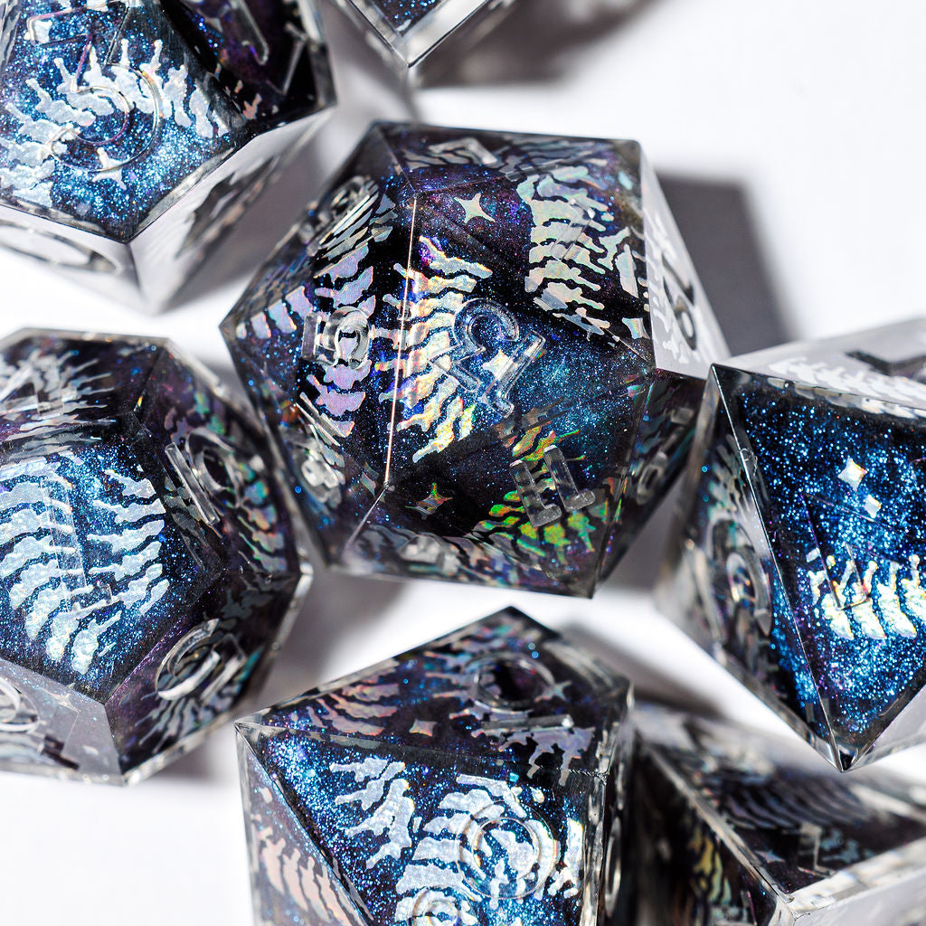 Savage 7-Piece Iconic Dice Set - Dispel Dice - Premium DnD Dice & Accessories # #