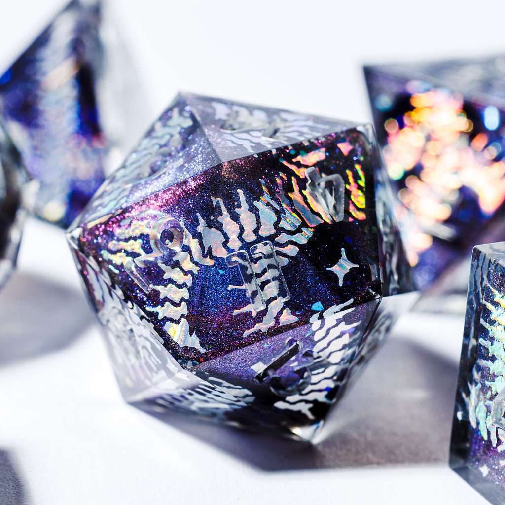 Savage 7-Piece Iconic Dice Set - Dispel Dice - Premium DnD Dice & Accessories # #