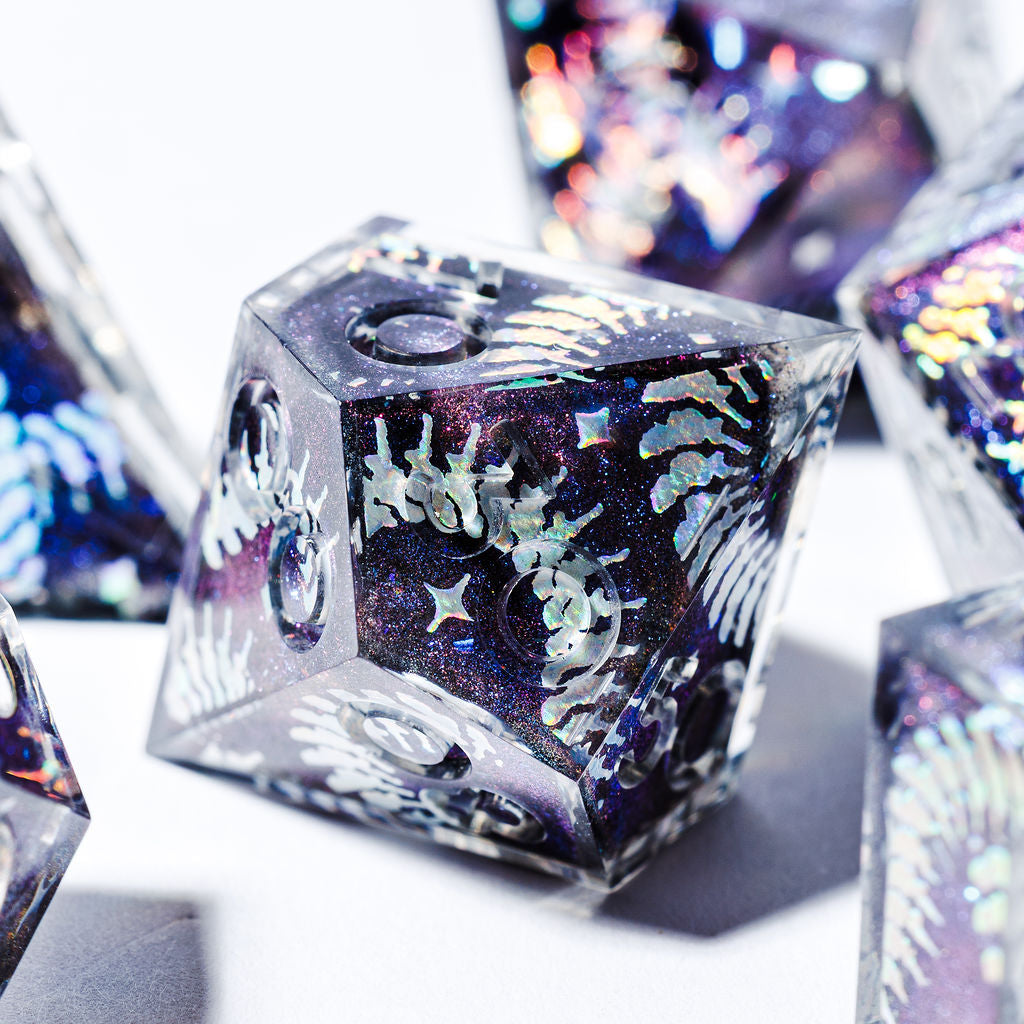 Savage 7-Piece Iconic Dice Set - Dispel Dice - Premium DnD Dice & Accessories # #